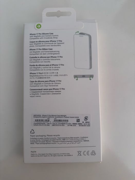 Husa Apple iPhone 17 Pro “Midnight” sillicon magsafe