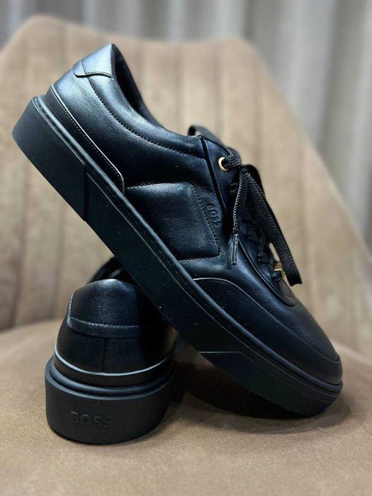 BOSS мужские кожаные кроссовки ИТАЛИЯ РАЗМЕР 45