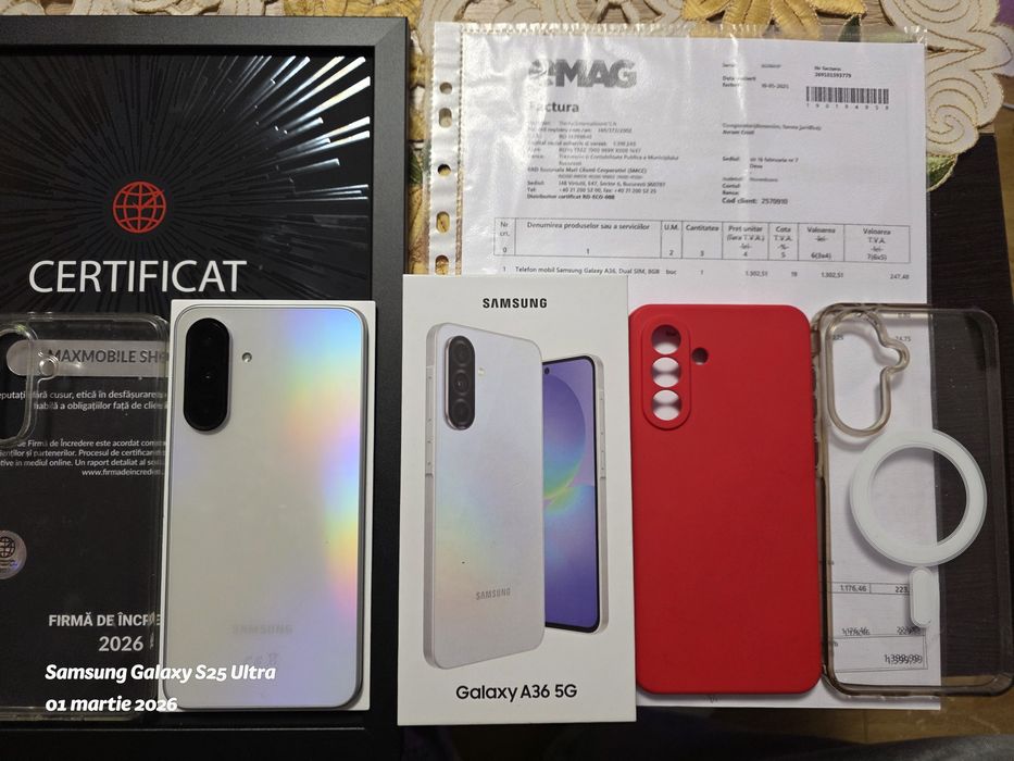 Samsung Galaxy A36 -5G / 256 GB / 8 GB Ram / Garanție