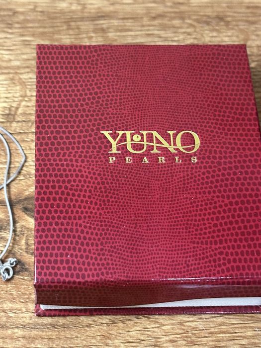 Yuno pearls сребърно колие и обици уникален маслиненозелен цвят