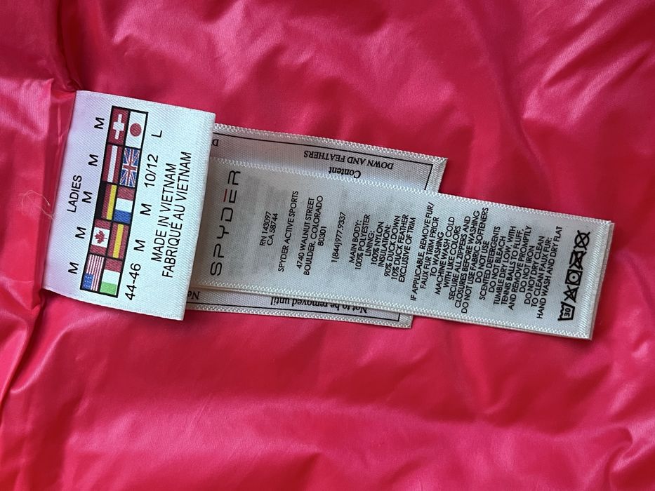 SPYDER : Яке с 80% пух размер М / Оригинал