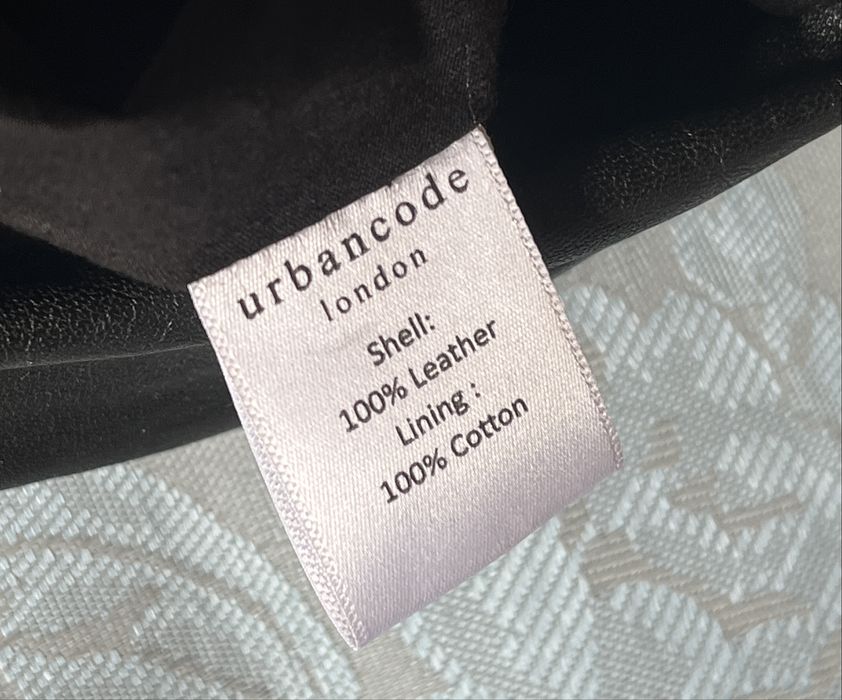 Urbancode, geantă mică, neagră, piele naturală & piele întoarsă