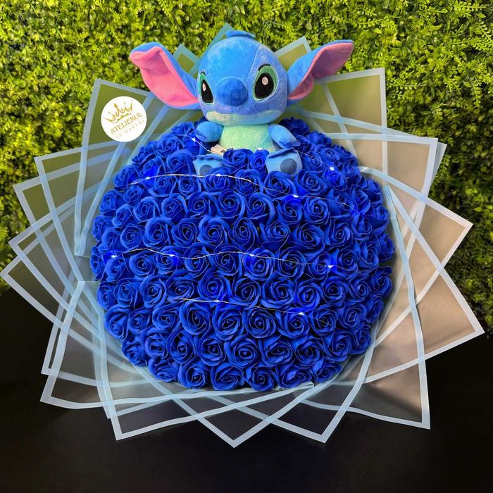 Buchete Trandafiri Sapun / Sclipici , Stitch | Livrare oriunde