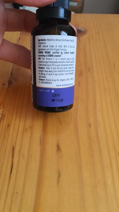 Vitamina E naturala, 30ml, Wooden Spoon