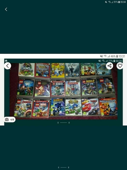 VAND PS3 cu 95 de jocuri la 400 ron fix