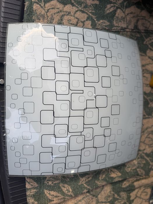 Lustră / Plafonieră modernă din sticlă – model geometric