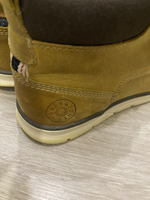 Новые мужские кожаные ботинки Jack Jones