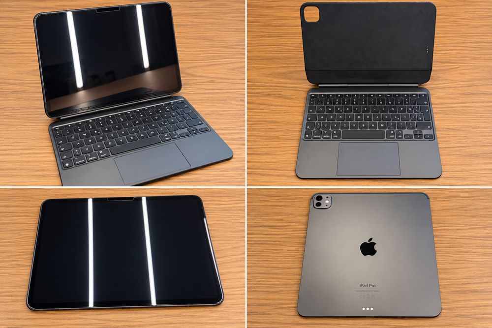 Apple iPad Pro 11 M4 256GB cu tastatura Apple 100% baterie