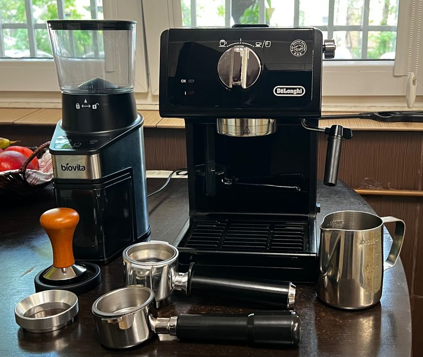 De’Longhi ECP 31.21 + râșniță Biovita AROMAX + accesorii