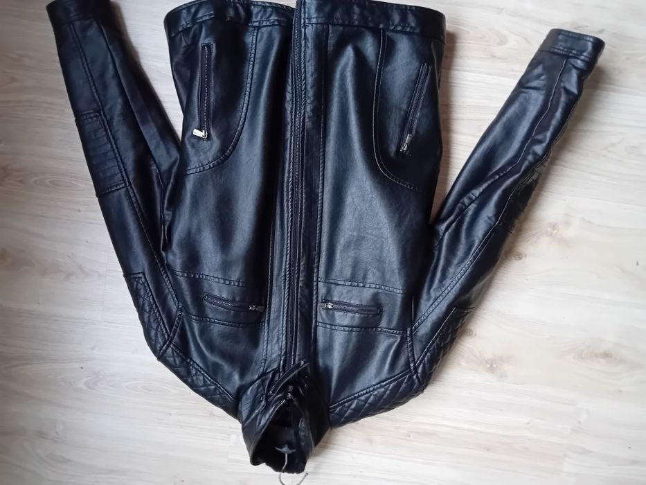 Мъжко кожено зимно яке с подплата, еко кожа