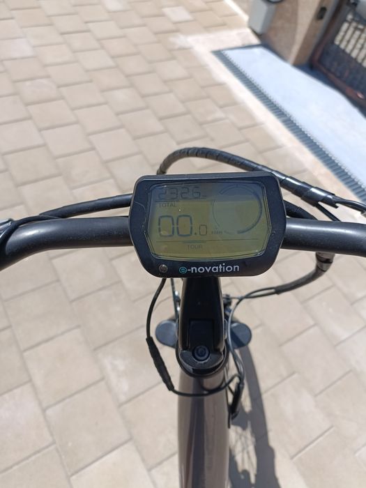 Bicicleta electrica aluminiu Saxonete shimano display led fata spate 1200km made in germany autonomie 140km schimano nexus kalkhoff,hansa enovation,