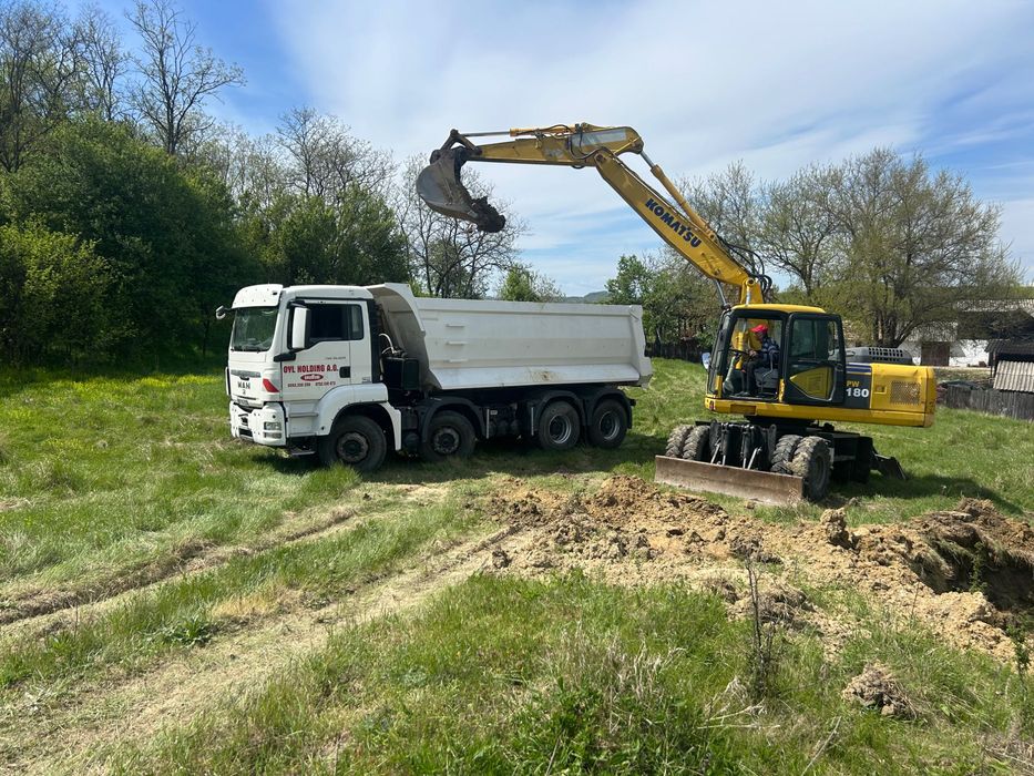 Închiriez excavator și bascula