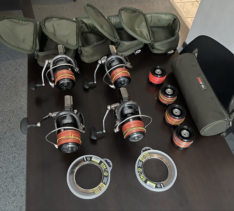 Set 4 Mulinete Daiwa Emblem 5500 QDA Frana Rapida Quick Drag Ca Noi