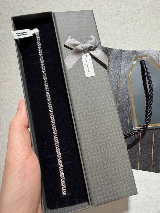 Серебряный мужской браслет 925 проба производство Турция. Доставка