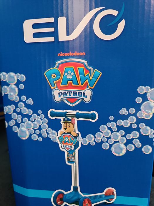 Нова детска тротинетка със сапунени мехурчета на PAW PATROL