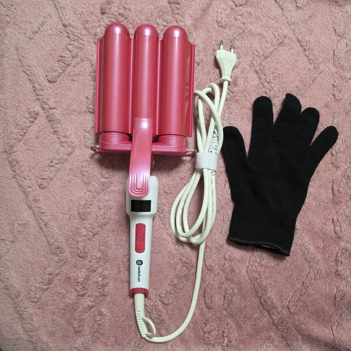 Ретро преса за коса-розова