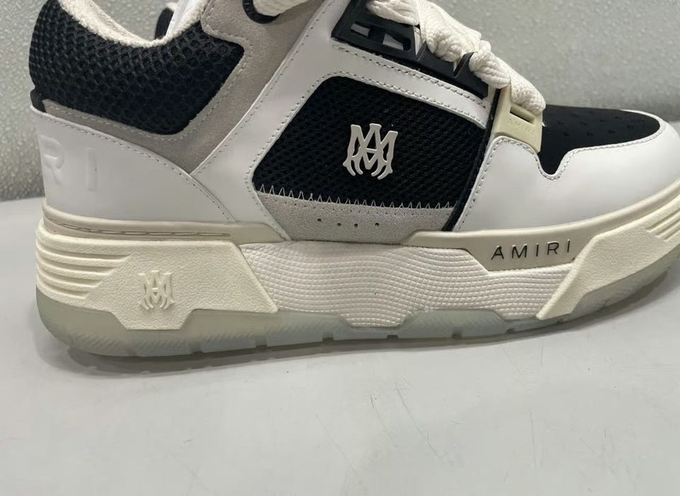 Amiri Black and White Trainers