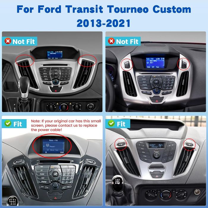 9" Мултимедия за Ford Transit / Tourneo Custom (2013-2017), Android 13