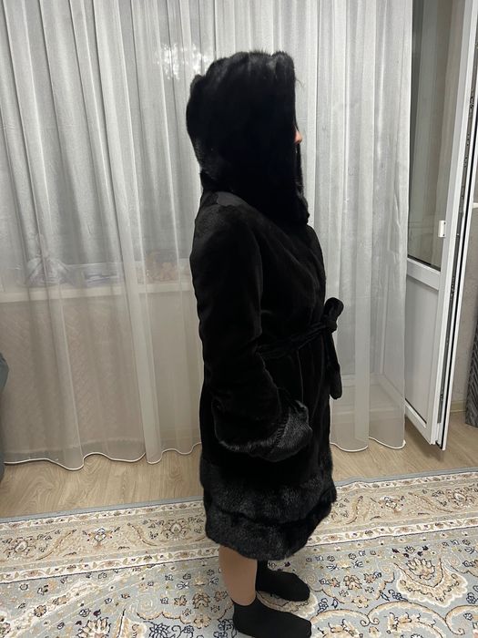 Стриженная норковая шуба