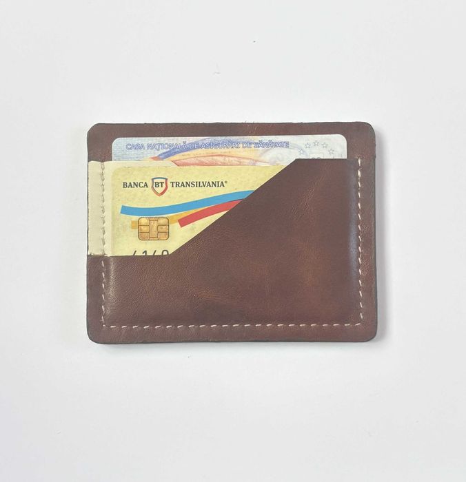 Port card piele naturala