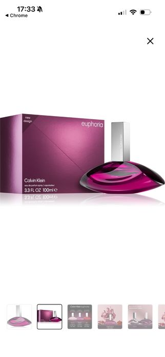 Парфюм Calvin Klein Euphoria, 100 ml Eau de Parfum, чисто нов