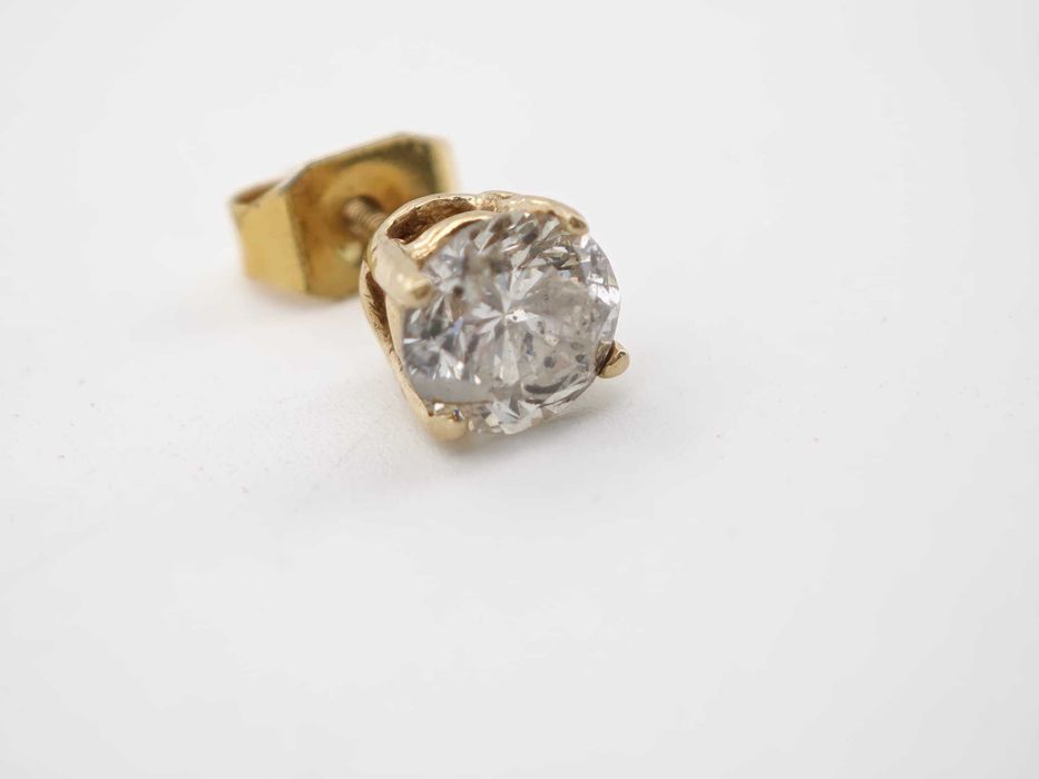 Cercel 14k diamant natural 0.65ct