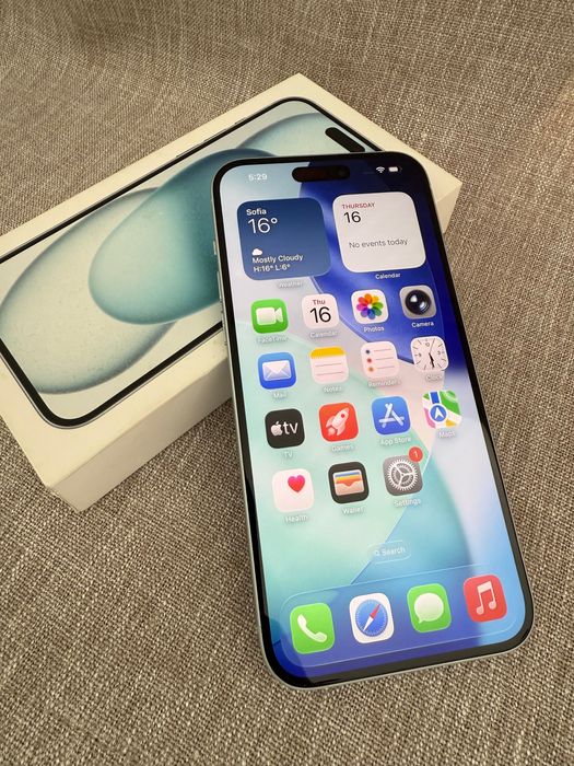 iPhone 15+, 128 gb, blue - с гаранция