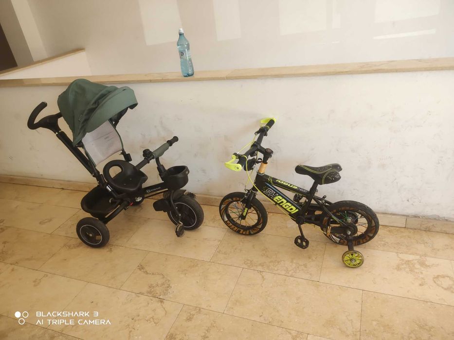 Bicicleta 14 inch și tricicleta kinderkraf