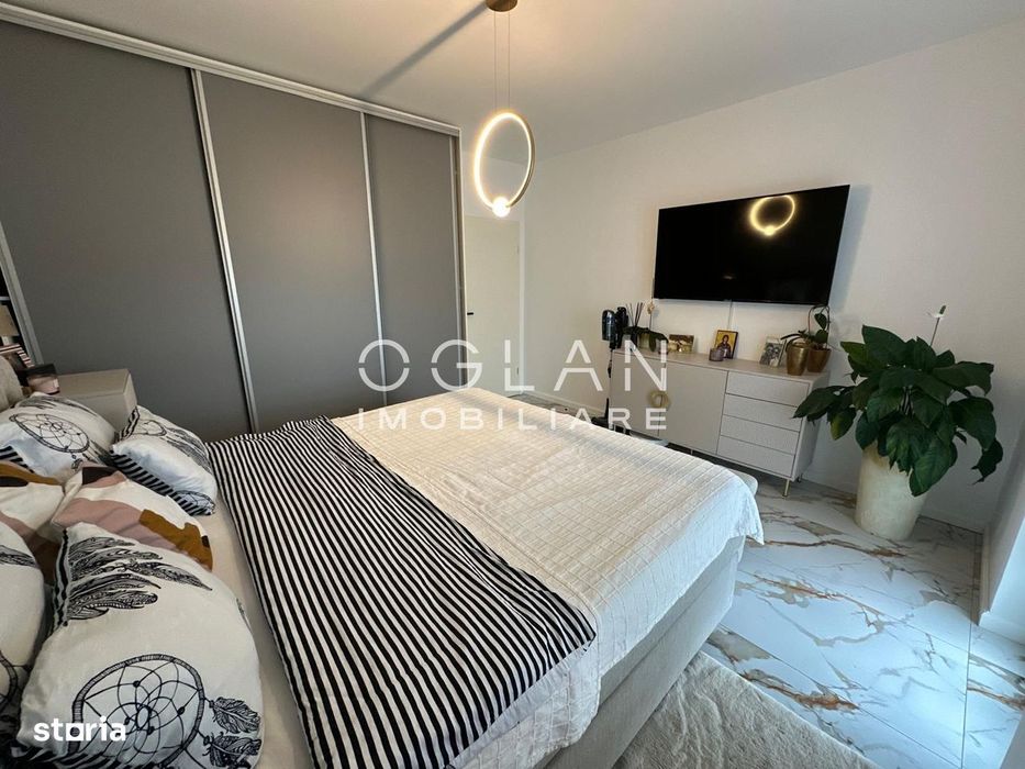 Apartament 3 cam. cu teren 120 MP, la vila