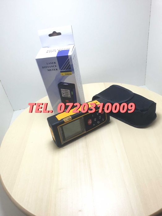 Telemetru Laser 40m Digital Portabil Husa Gratuit