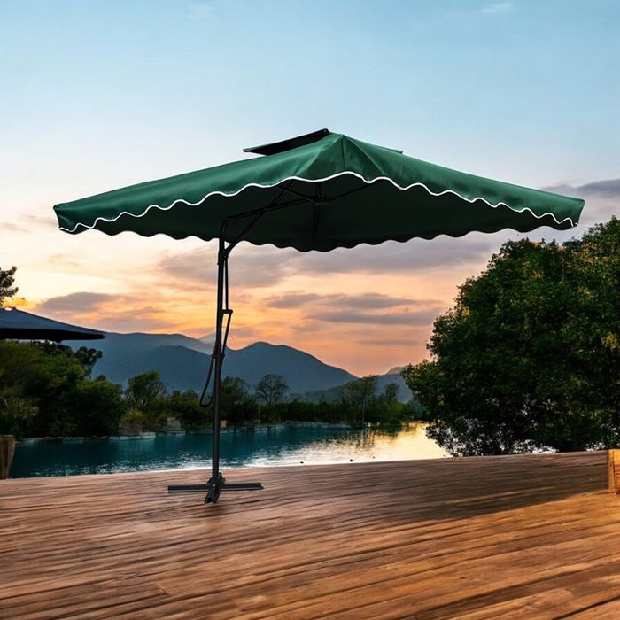 Слънце защитен чадър голям