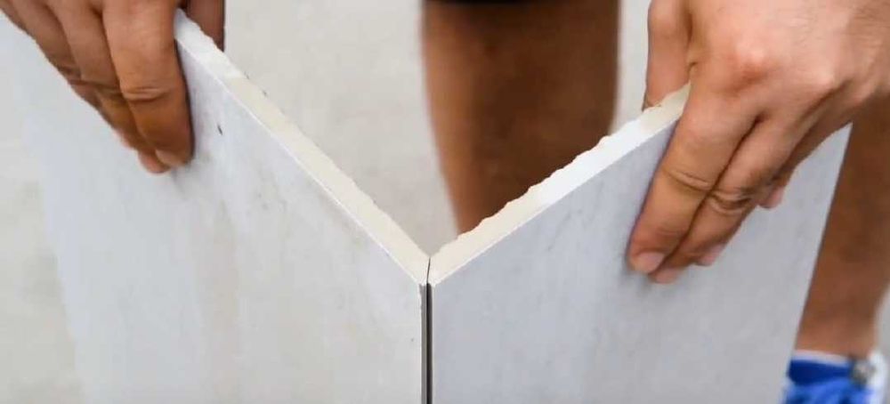 Запиливаем керамогранит под 45,90 градусов профессионально