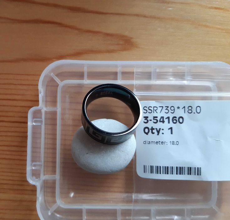 Пръстен от стомана черен