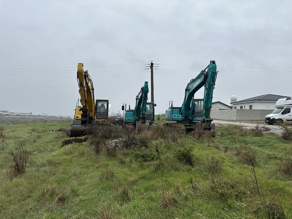 Excavator senilat 24t – Săpături fundații, canalizare