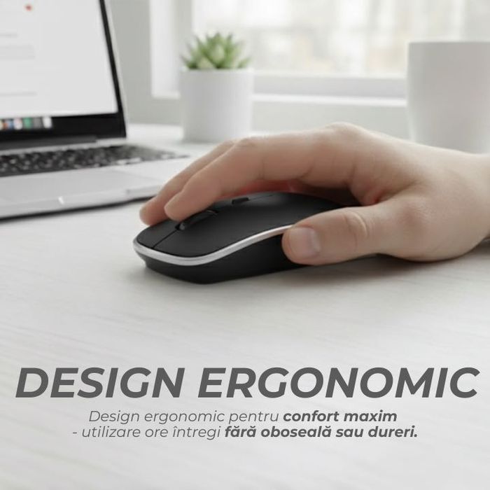 Mouse Office NETSTAT, Cu 3 Tipuri De Conexiuni, Negru, Sigilat, Nou