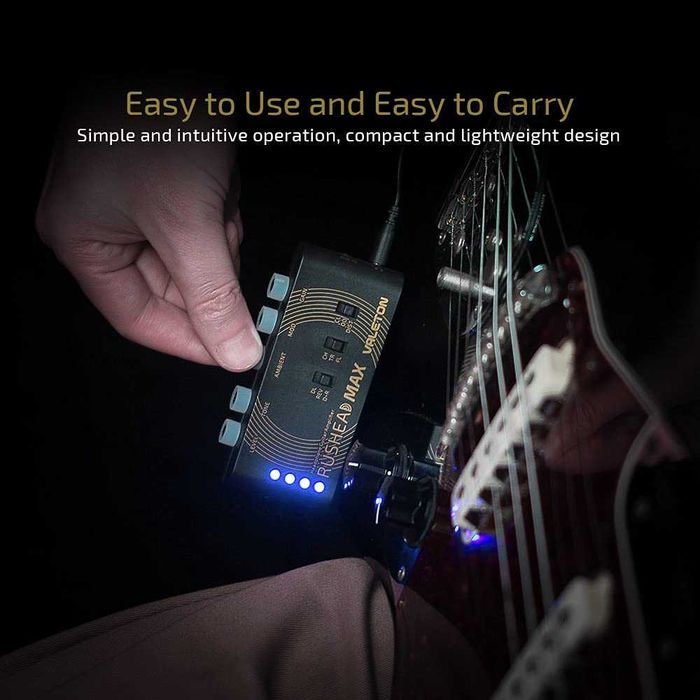 Нов Valeton Rushead Max USB зареждащ се преносим джобен за китара