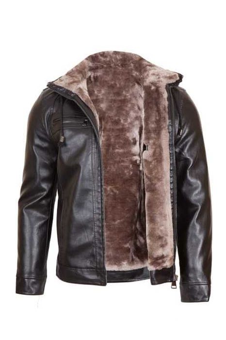 Мъжко зимно кожено яке – 3450