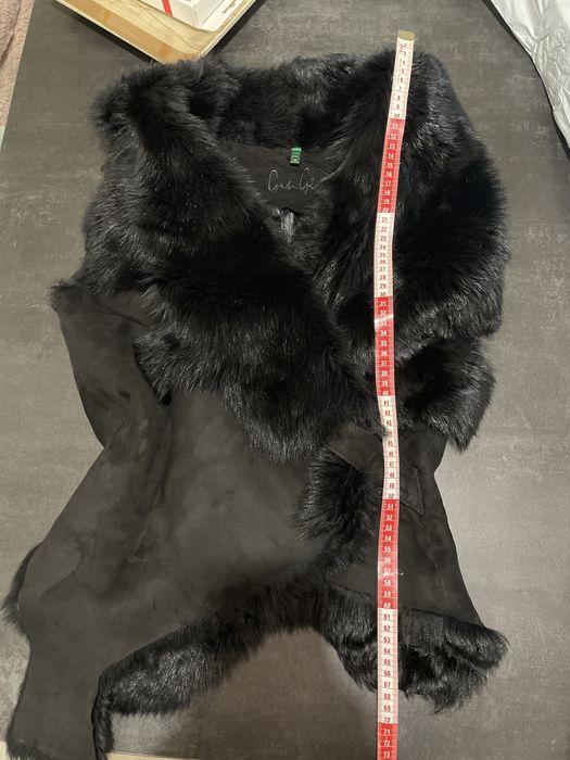 Vestă din blană naturală de miel shearling