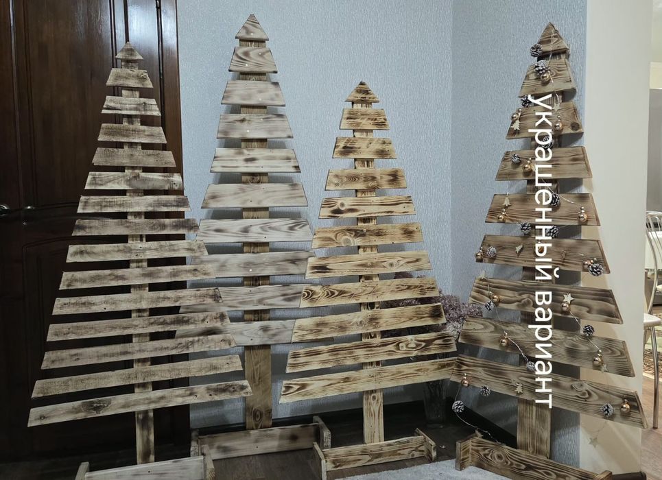 Новогодняя ёлка из дерева