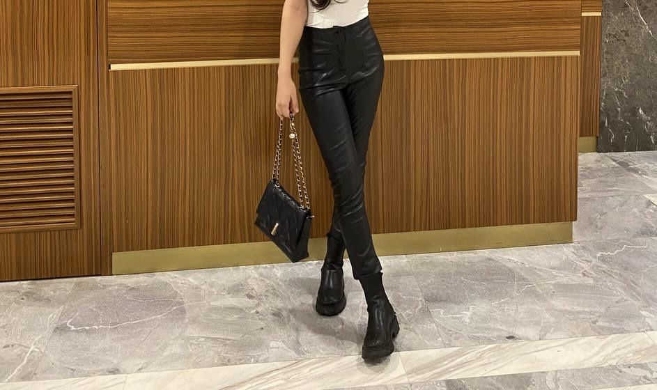 Кожаные  брюки