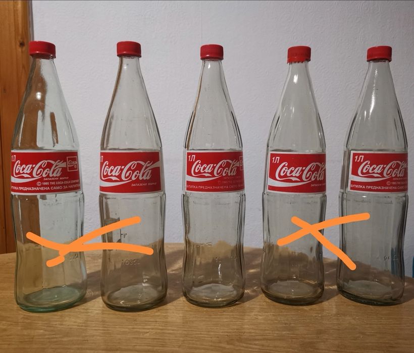 Coca Cola стъклени бутилки 1 литър и Соса Соla камионче