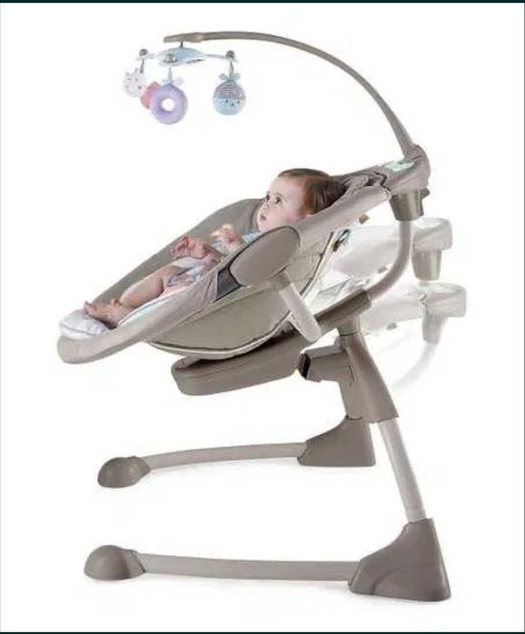 Шезлонг Люлка InGENUITY Cozy Coo Бебешка ел. люлка, Bright Starts