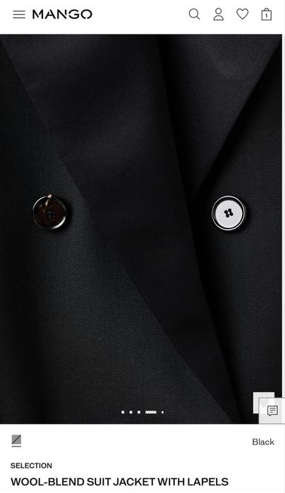 MANGO Premium Pieces Wool Blend Блейзър - изчерпан навсякъде