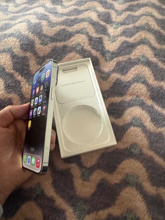 iPhone14 Pro max. Перфектен. Бял. 128 GB. Без следи от употреба.