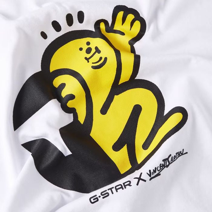 Оригинална тениска G-Star Raw Figure Loose S M нова мъжка бяла