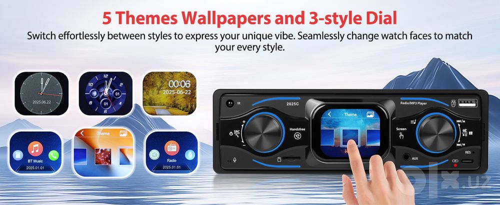 Pioneer avto magnitafon yangi madeli sensro ekranli juda ko’p funksiya