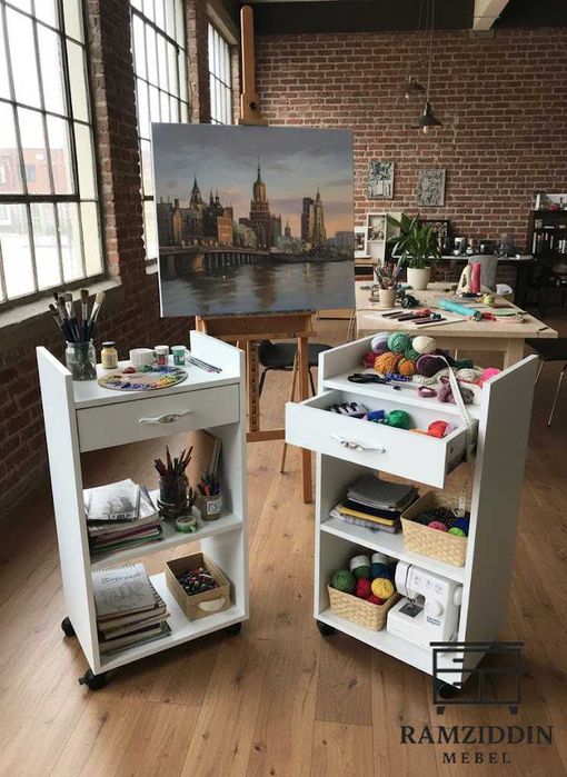 G‘ildirakli qulay tumba-telejka | Удобная тумба-тележка на роликах