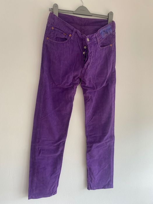 Jeans vintage de catifea