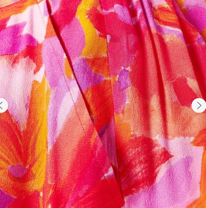 Pantaloni de vara, vascoza, S, nou, inflorati, C&A