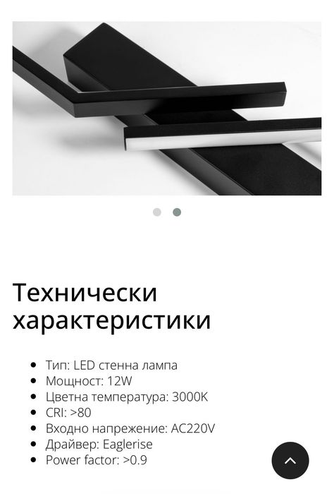 LED стенна лампа-аплик ,Чисто нови